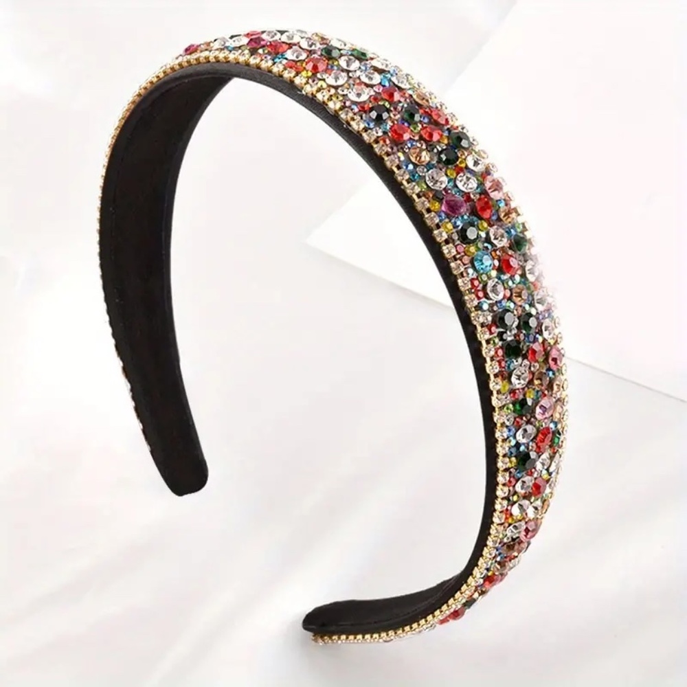 New Sparkling Multi Color Crystal Headband
